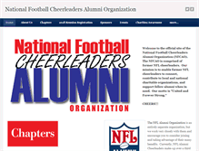 Tablet Screenshot of nationalfootballcheerleadersalumni.com